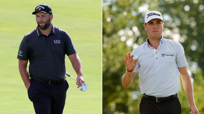 Jon Rahm (li.) und Justin Thomas führen nach der ersten Runde der Northern Trust 2021. (Foto: Getty)