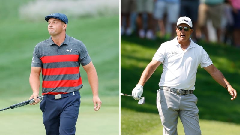 Bryson DeChambeau und Phil Mickelson: Zwei Superstars der PGA Tour mit Star-Allüren. (Foto: Getty)