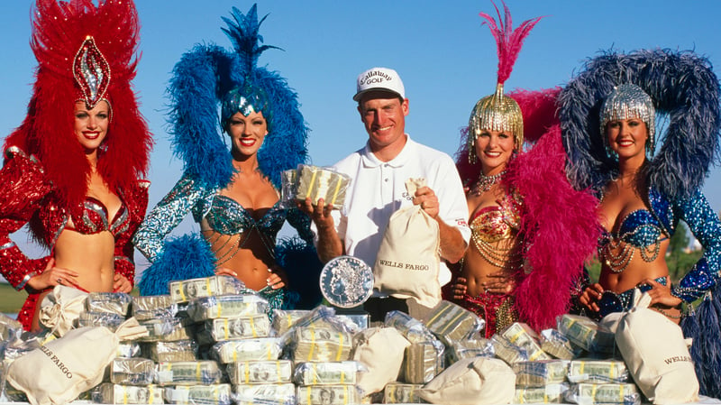 Jim Furyk gewann 1999 rund 450.000 US-Dollar beim PGA Las Vegas Invitational. (Foto: Getty)