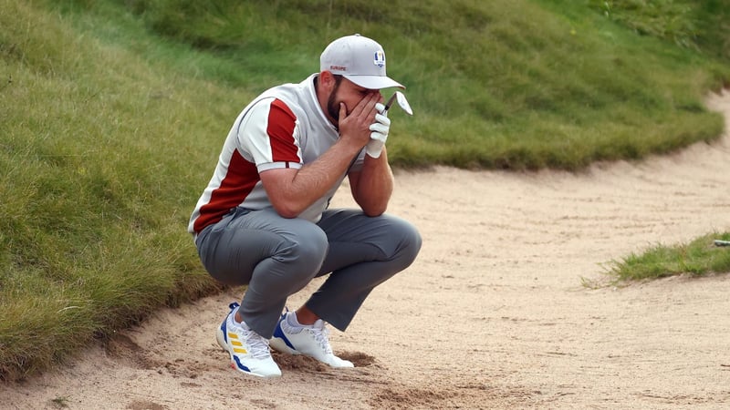 Tyrrell Hatton gewann zwar an der Seite von Shane Lowry sein Match, doch die Lage vor dem Finale scheint beinahe aussichtslos. (Foto: Getty)