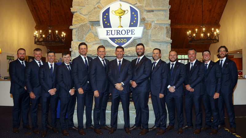 Ein Team im Umbau: Das europäische Ryder Cup Team vor dem Turnierstart in Whistling Straits. (Foto: Getty)