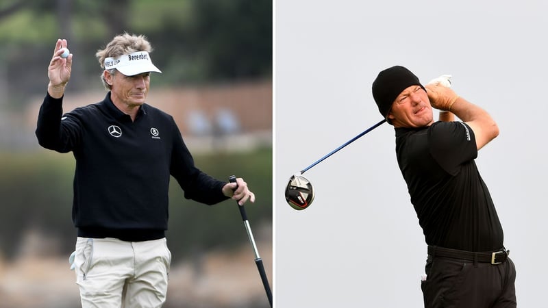 Bernhard Langer und Alex Cejka spielen sich in die Top-5 in der SAS Championship (Fotos: Getty)