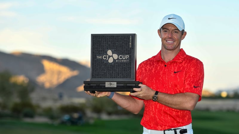 Rory McIlroy gewinnt den CJ Cup in Las Vegas und zum 20. Mal auf der PGA Tour. (Foto: Getty)