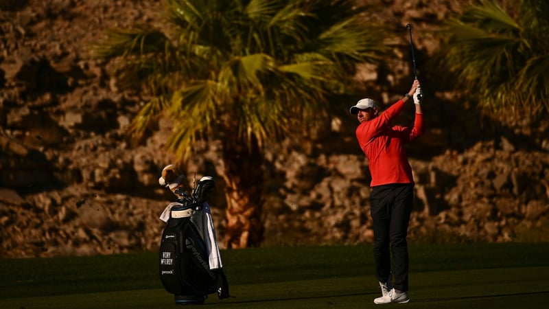 Rory McIlroy schlägt am Wochenende in Las Vegas ab. (Foto: Getty)