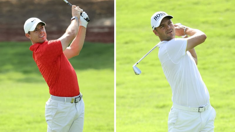 Rory McIlroy und Martin Kaymer bei der DP World Tour Championship der European Tour. (Fotos: Getty)