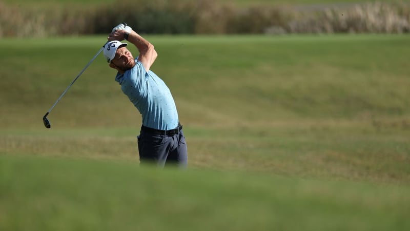 Max Kieffer beim 2. Schlag auf Loch 18 (Foto: Getty)