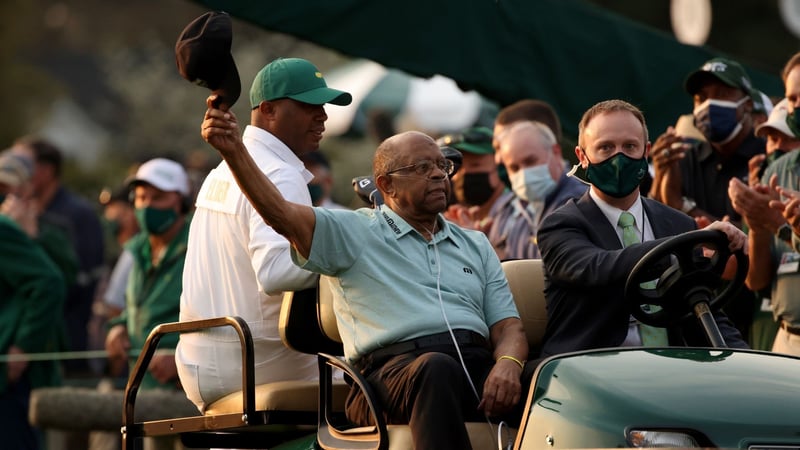 Lee Elder als Ehrenstarter beim Masters 2021. (Foto: Getty)