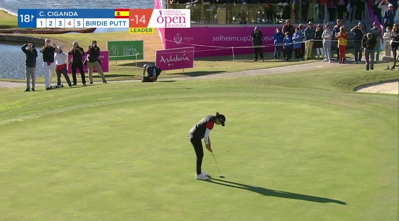 Der Finale-Putt zum Sieg auf der Ladies European Tour von Carlota Ciganda. (Foto: YouTube)