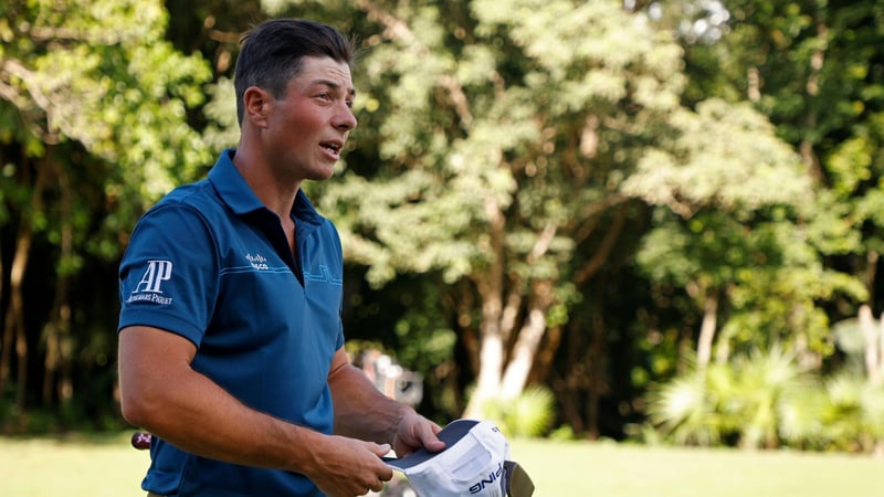 Auf dem Weg zum dritten Sieg auf der PGA Tour? Viktor Hovland nach seiner Fabelrunde am Samstag. (Foto: Getty)