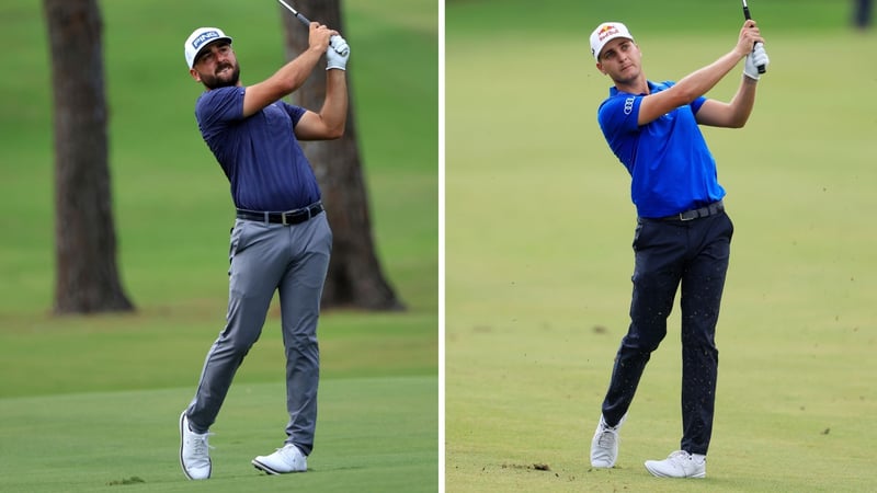 Stephan Jäger und Matthias Schwab schlagen beide auf dem Seaside Course ab (Foto: Getty)