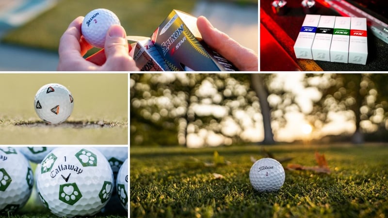 Der Golfball des Jahres? Wir haben fünf Alternativen für Sie. (Foto: Srixon, TaylorMade, Callaway, Bridgestone und Titleist.)