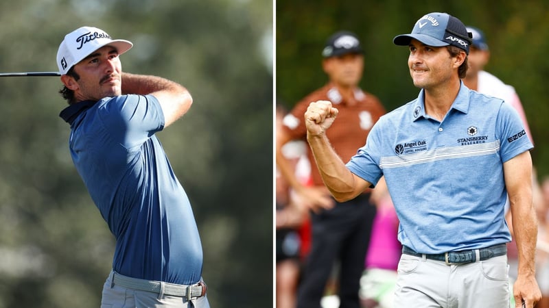 Glänzen auch abseits des Golfplatzes auf Twitter: Max Homa (l.) und Kevin Kisner (r.). (Fotos: Getty)