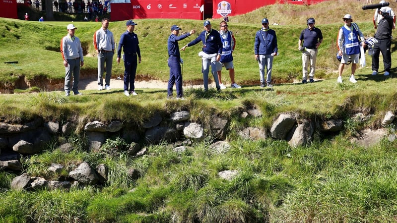 Auch im Jahr 2021 gab es viel Diskussionsbedarf bei verschiedenen Regelkontroversen - hier beim Ryder Cup 2021. (Foto: Getty)