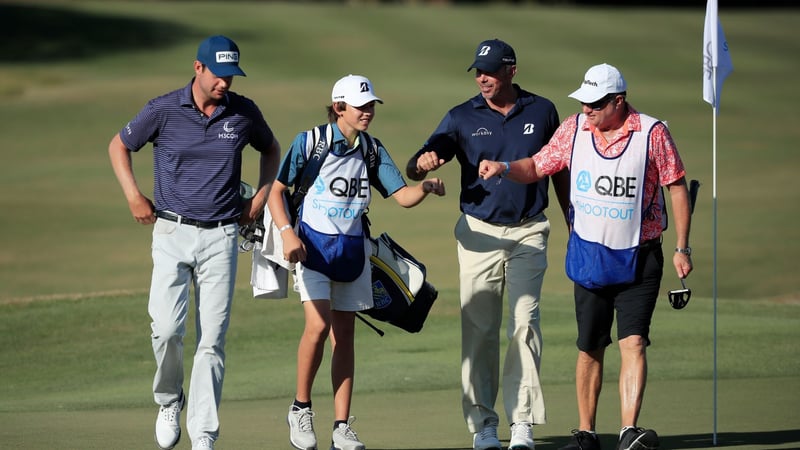 Die Titelverteidiger Harris English(l.) und Matt Kuchar.