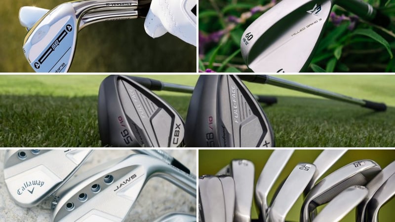 Die besten Wedges des Jahres 2021 aufgestellt in Reih und Glied. (Foto: Cobra, TaylorMade, Cleveland, Callaway und Titleist)