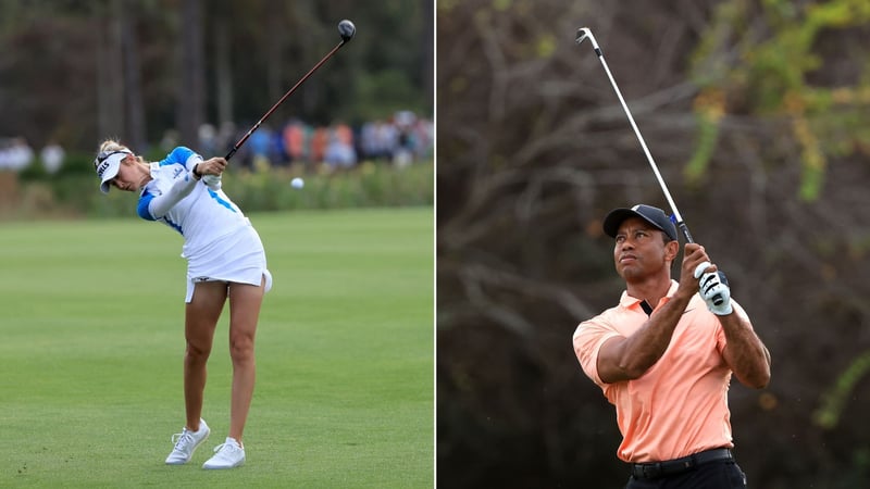 Nelly Korda und Tiger Woods treten beide bei der PNC Championship 2021 an. (Foto: Getty)