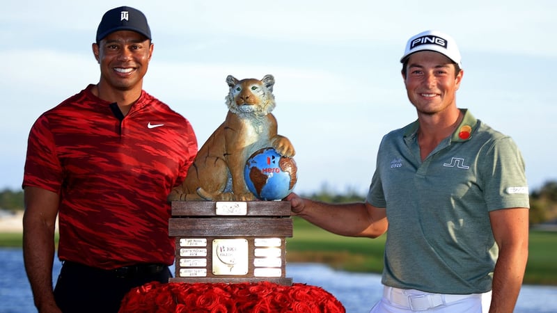 Viktor Hovland siegt auf der PGA Tour bei Tiger Woods' Einladungsturnier. (Foto: Getty)