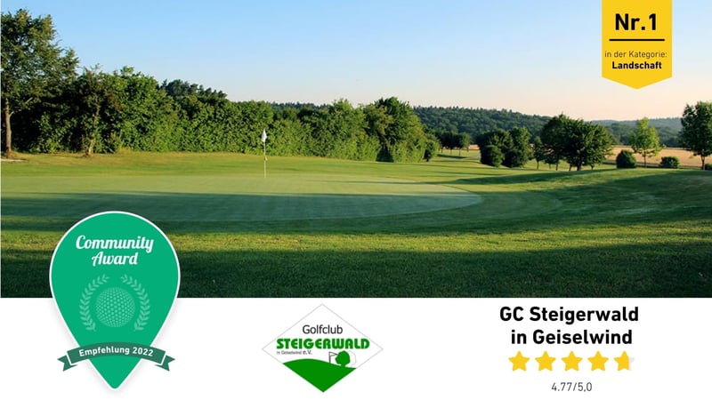 Der GC Steigerwald ist Sieger bei dem Golf Post Community Award 2022.