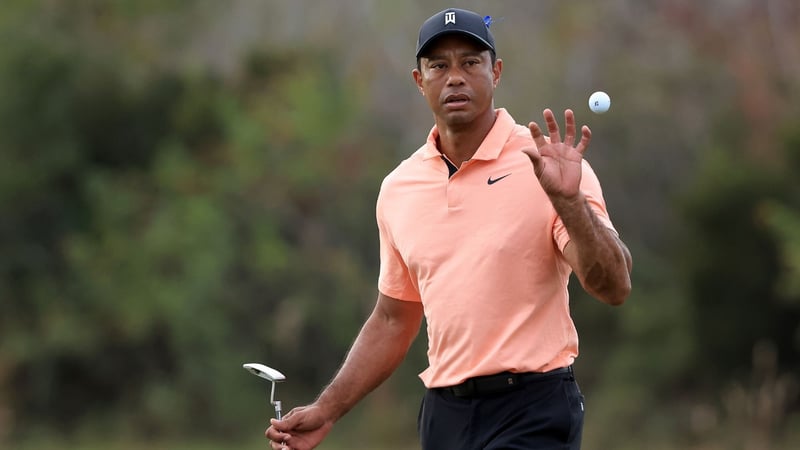 Tiger Woods spielte erstmals wieder im Dezember 2021 mit Sohn Charlie. Heißt es jetzt wieder warten? (Foto: Getty)