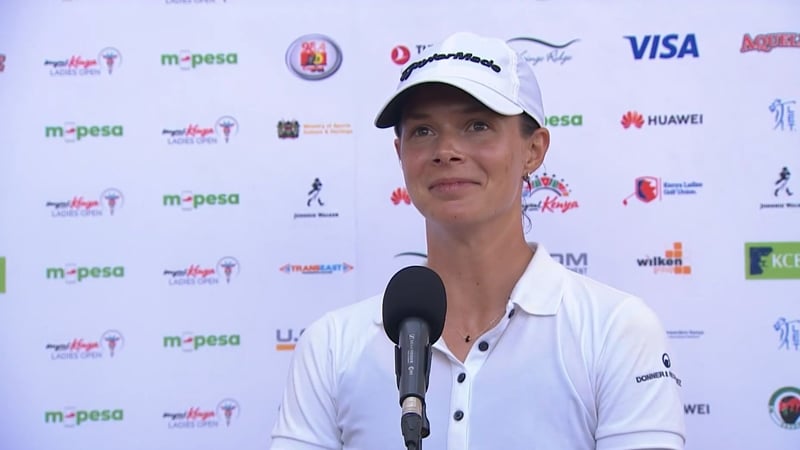 Esther Henseleit nach ihrem Sieg auf der Ladies European Tour. (Foto: Getty)