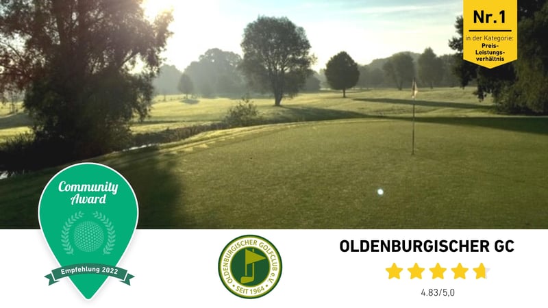 Oldenburgischer Golfclub Sieger beim Preis-Leistungsverhältnis