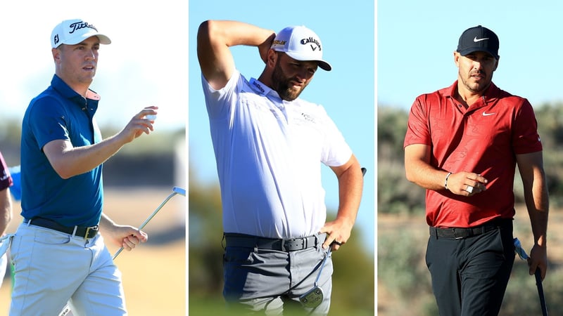 Nach Runde 1 der Phoenix Open auf der PGA Tour allesamt in den Top 10: Justin Thomas, Jon Rahm und Brooks Koepka. (Foto: Getty)