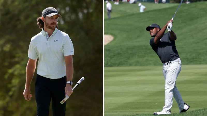 Harold Varner III führt bei der Saudi International Championship vor Adri Arnaus und Tommy Fleetwood. (Fotos: Getty)