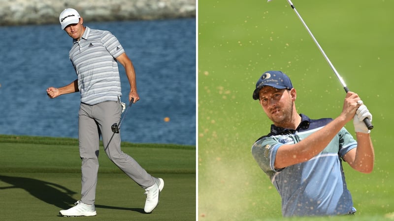 Nicolai Hojgaard und Lukas Nemecz auf der DP World Tour. (Foto: Getty)