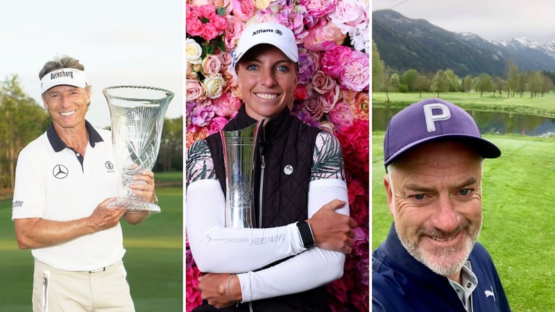 Die drei Sieger der PGA Awards 20/21: Bernhard Langer, Sophia Popov und Craig Miller. (Foto: Getty)