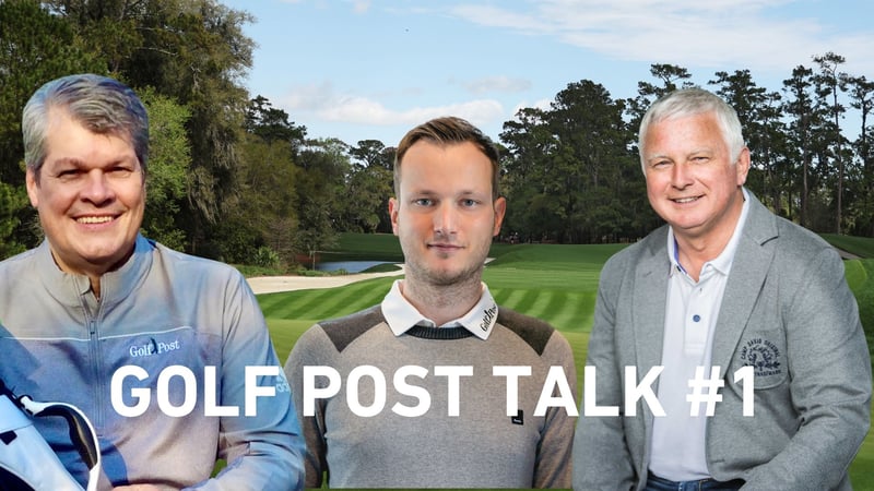 Der Golf Post Talk mit Michael F. Basche, Tobias Hennig und Frank Adamowicz (v.l.n.r.).