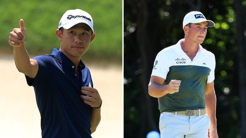 Bilden das Top-Duo der diesjährigen Zurich Classic: Collin Morikawa und Viktor Hovland (Foto: Getty).