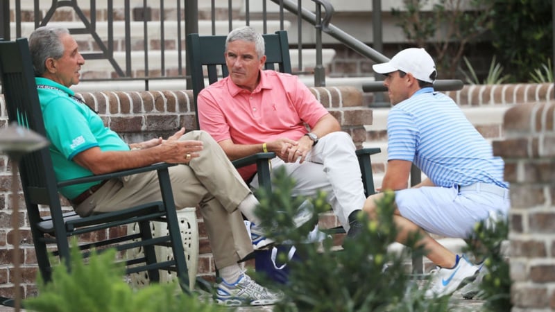 Rory McIlroy und Jay Monahan erhalten ein Angebot für die PGA Tour. (Foto: Getty)