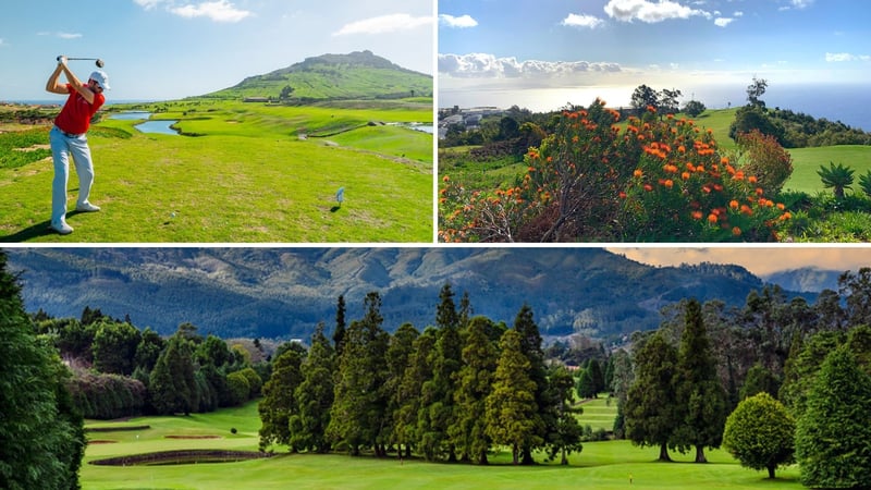 Die autonome Region Madeira bietet drei sehr unterschiedliche Golfplätze. (Fotos: Azalea Group (links/unten); Golf Post (rechts))