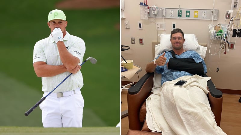 Bryson DeChambeau: Nach der Verzweiflung beim Masters 2022 folgt Zuversicht nach der OP. (Foto: Getty, Instagram/@brysondechambeau)