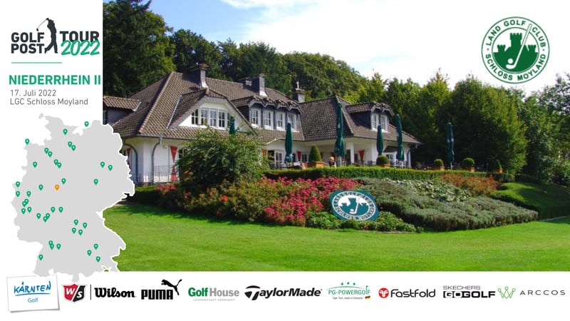 Mit erstklassiger Aussicht: das Clubhaus des Lag-Solf-Clubs Schloss Moyland. (Foto: Golf Post)