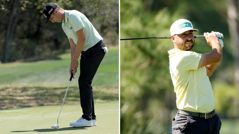 Hoffen in San Antonio auf ein Wunder: Matthias Schwab und Stephan Jäger träumen vom Masters (Fotos: Getty).