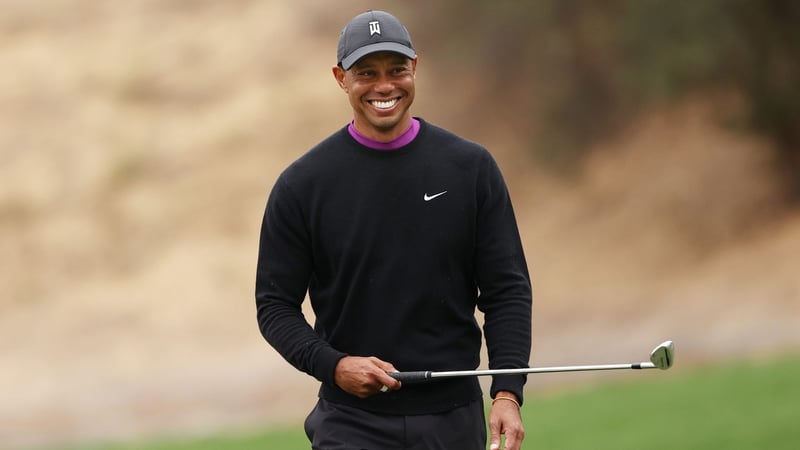 Wird Tiger Woods beim US Masters 2022 Grund zum Strahlen haben? (Foto: Getty)
