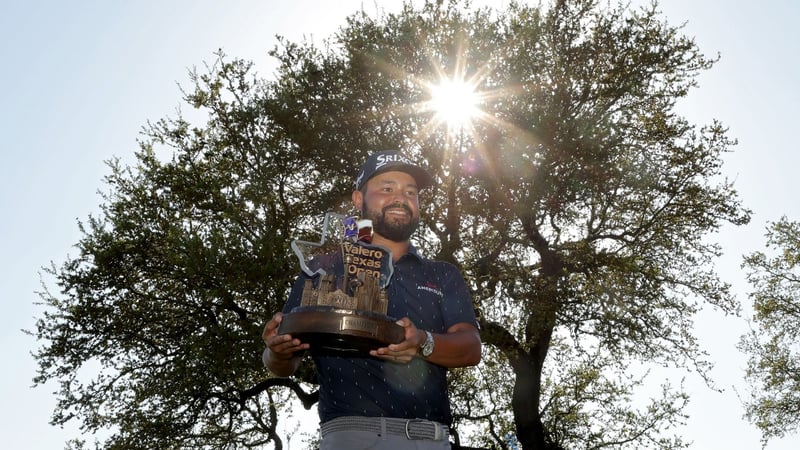 Glücklich über den ersten Turniersieg auf der PGA Tour: J.J. Spaun gewinnt die Valero Texas Open (Foto: Getty)