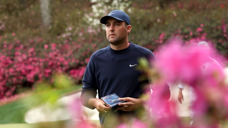 Scottie Scheffler führt nach Runde 2 beim US Masters 2022 im Augusta National. (Foto: Getty)