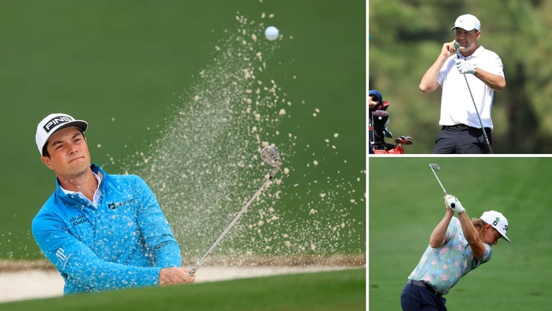 Auf diesen drei Spielern lastet hoher Druck: Viktor Hovland, Scottie Scheffler (oben) und Cameron Smith (unten). (Foto: Getty)