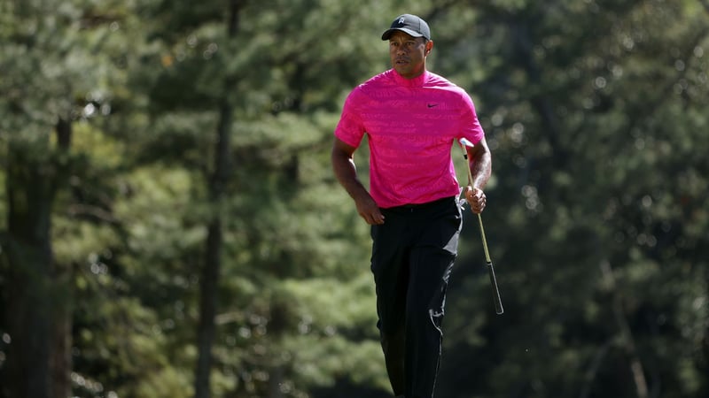 Tiger Woods nimmt Stellung zu seiner ersten Runde beim US Masters 2022. (Foto: Getty)