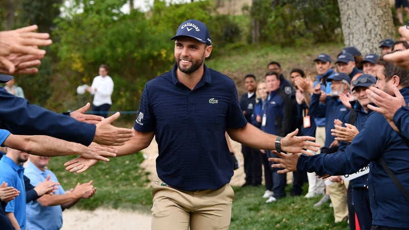 Adri Arnaus gewinnt sein erstes Turnier im Playoff gegen Oliver Bekker auf der DP World Tour (Foto: Getty)Adri Arnaus gewinnt sein erstes Turnier im Playoff gegen Oliver Bekker auf der DP World Tour (Foto: Getty)