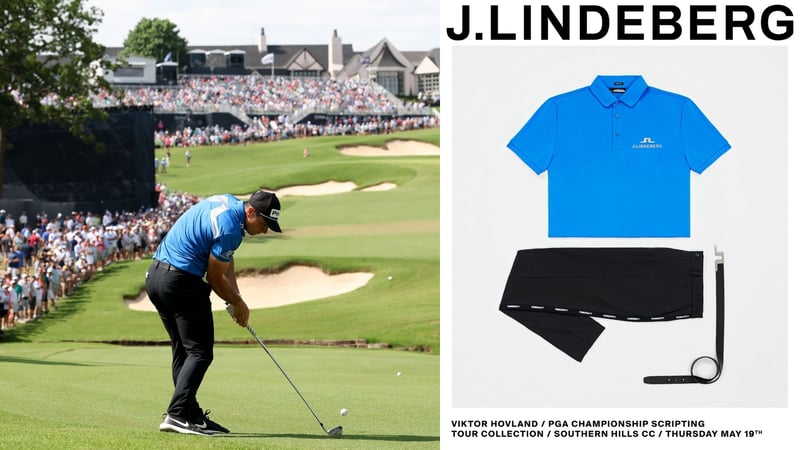 Viktor Hovlands Outfit für die PGA Championship. (Fotos: Getty & J.Lindeberg)