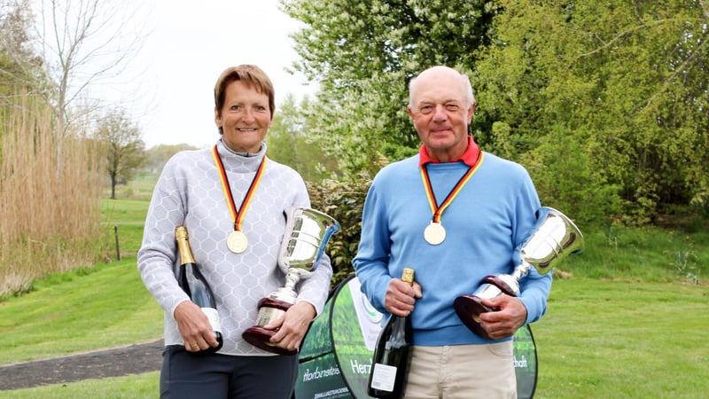 Petra Flamme und Christian Domin sind Deutscher Meister in der Altersklasse 65. (Foto: DGV)