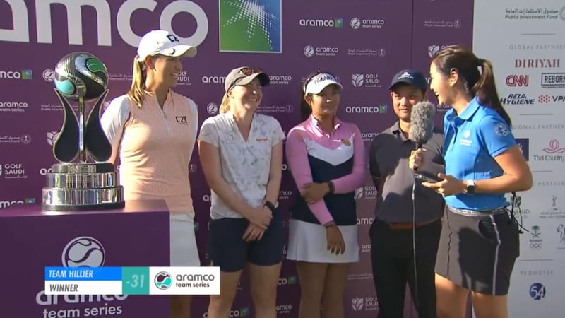 Gewinner auf der Ladies European Tour: Team Hillier im Interview. (Foto: Twitter/@LETgolf)