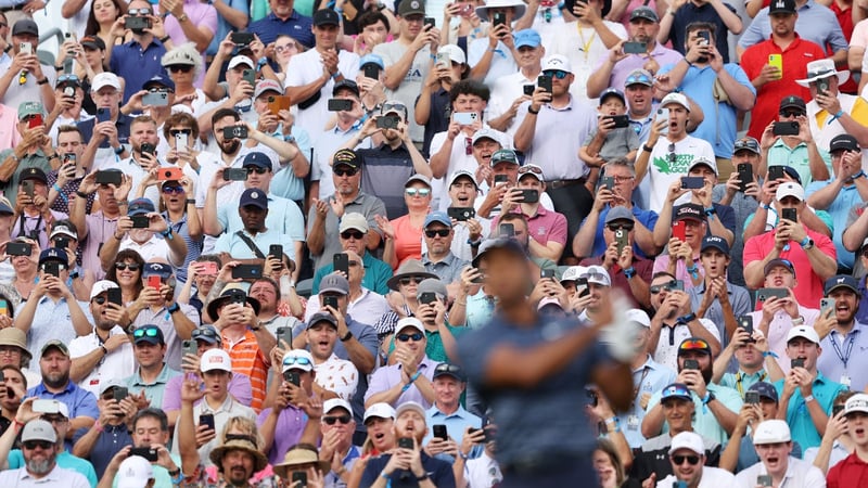 Glück für den, der hier das Handy zur Hand hatte! Die beste Schläge der ersten Runde der PGA Championship 2022. (Foto: Getty)