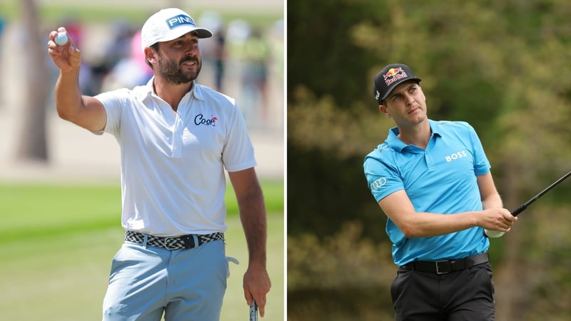 Diese zwei deutschsprachigen Spieler glänzen auf der PGA Tour: Stephan Jäger (re.) und Matthias Schwab. (Foto: Getty)