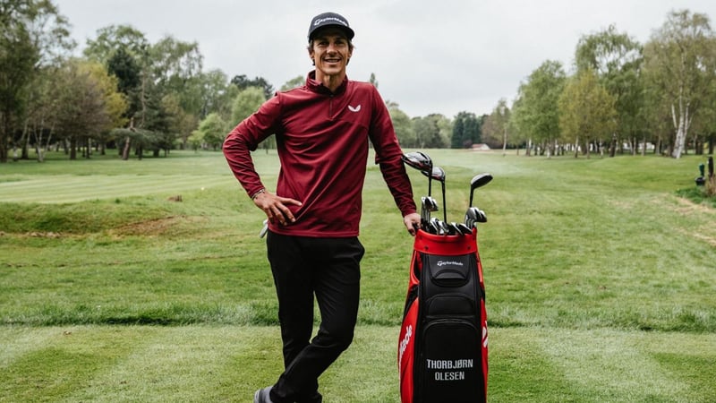 Thorbjörn Olesen unterschreibt einen neuen Vertrag mit Taylor Made. (Foto: TaylorMade)