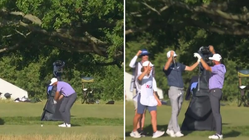 Cameron Young erzielt ein Hole-in-One bei der US Open Golf 2022. (Foto: Getty)