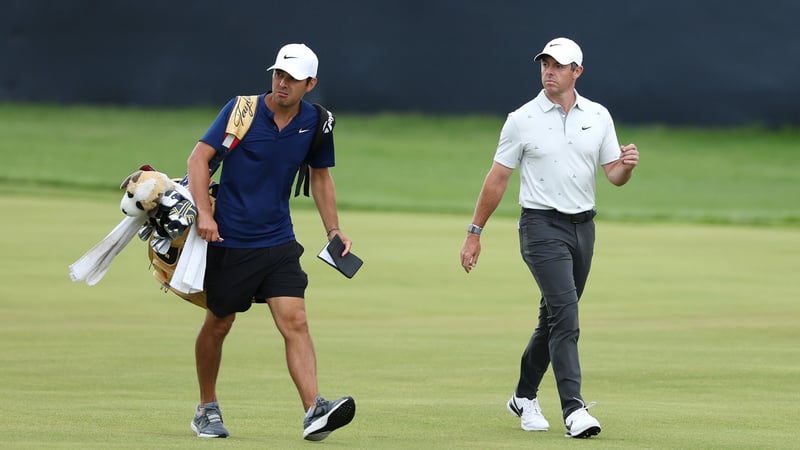 Rory McIlroy ist bei der US Open 2022 wieder mit seinem Stamm-Caddie vereint. (Foto: Getty)